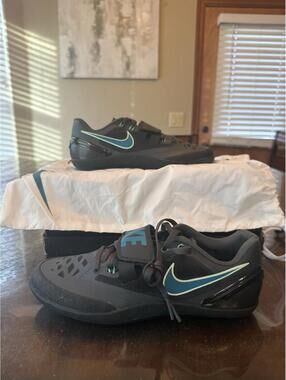 Nike Throwing Shoes Men's Sz 7 Zoom Rotational 6 Track & Field Shot Put Discus